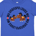 thumbnail image 4 of Inktastic Grandpa Loves Me Grandchild Horse Boys or Girls Toddler T-Shirt, 4 of 5