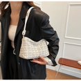 thumbnail image 3 of Bolso de hombro de invierno para mujer, bolso de mano con cremallera, bolso de moda, bolso cruzado (blanco, 3 of 6