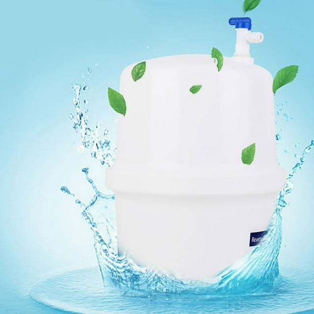 Tanque de Almacenamiento de Agua Presurizada para Sistemas ro de 3,2 Galones, Antienvejecimento, Purificació de Agua por Ómisis Inversa Con Válvula de Bola