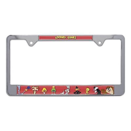 Looney Tunes Chrome Metal License Plate Frame