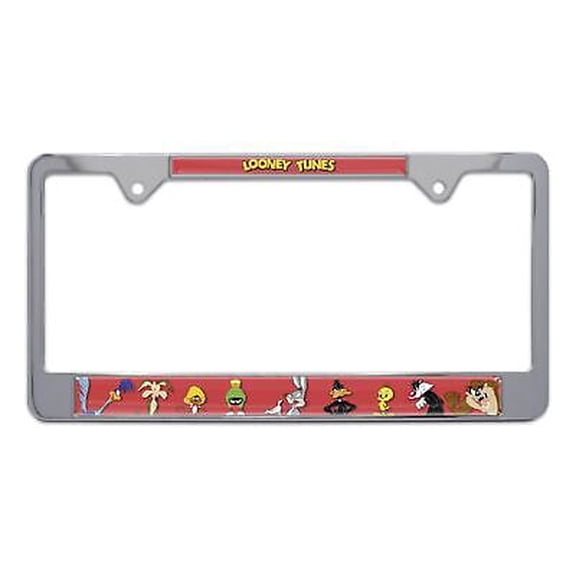 Looney Tunes Chrome Metal License Plate Frame