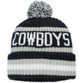 thumbnail image 2 of Men's '47 Navy Dallas Cowboys Bering Cuffed Knit Hat with Pom, 2 of 2
