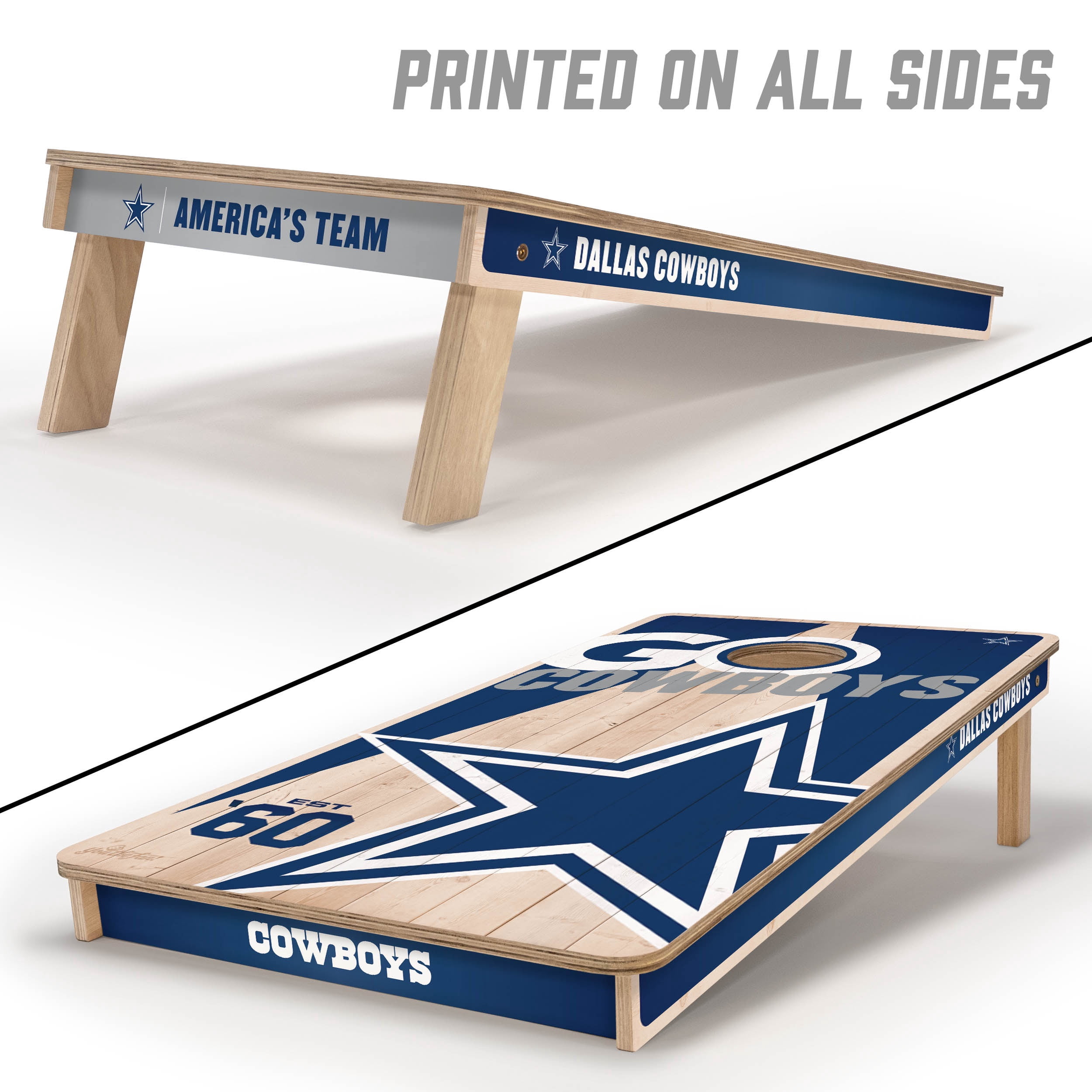 YouTheFan NFL Dallas Cowboys 2' x 4' Cornhole Game No Bags