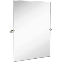 Hamilton Hills Large Pivot Rectangle Mirror With Brushed Chrome Wall Anchors