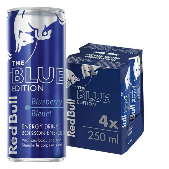 Red Bull Energy Drink, Bleuet, 250ml (4 pack) 4 x 250 mL