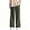 Green, variant on Men's Textured Grid Wide Leg Pants Big & Tall Elastic Drawstring Waist Casual Streetwear Trousers