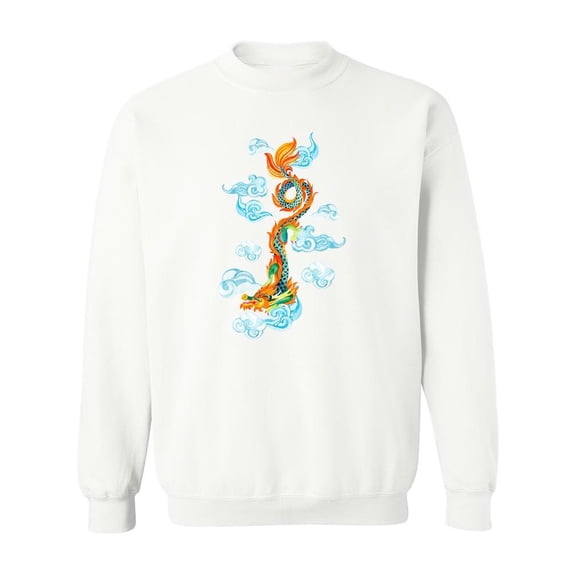 Traditional Symbol Of Dragon.  Sweatshirt Men -Image by Shutterstock, Male Medium