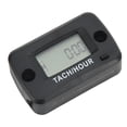 thumbnail image 2 of Digital Tach Hour Gauge, Dual Interface IP68 Waterproof 0-999999H 0-30000RPM Tachometer Timer Inductive  Mount  For Motorcycle ATV, 2 of 8