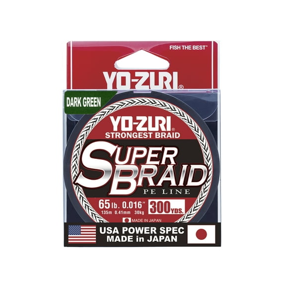 Yo-Zuri Super Braid Line Dark Green 300yd 65lb