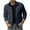 Navy, variant on Men's Coats Men's British Solid Color Plus 350g Corduroy Long Sleeved Fashionable Jacket Workwear Stand Up Collar Jacket Jacket White M