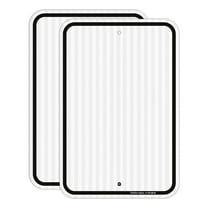 Faittoo Blank Write-On Metal Sign,Reflective 2-Pack 18 x 12 Inches Blank Metal Signs, Rust Free Aluminum