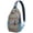 Sky-blue-8, variant on Astral Gothic Sun and Moon Sling Bag Gothic Black and Gold Moon Chest Bag Versatile Wear for Men & Women, Hands-Free Option