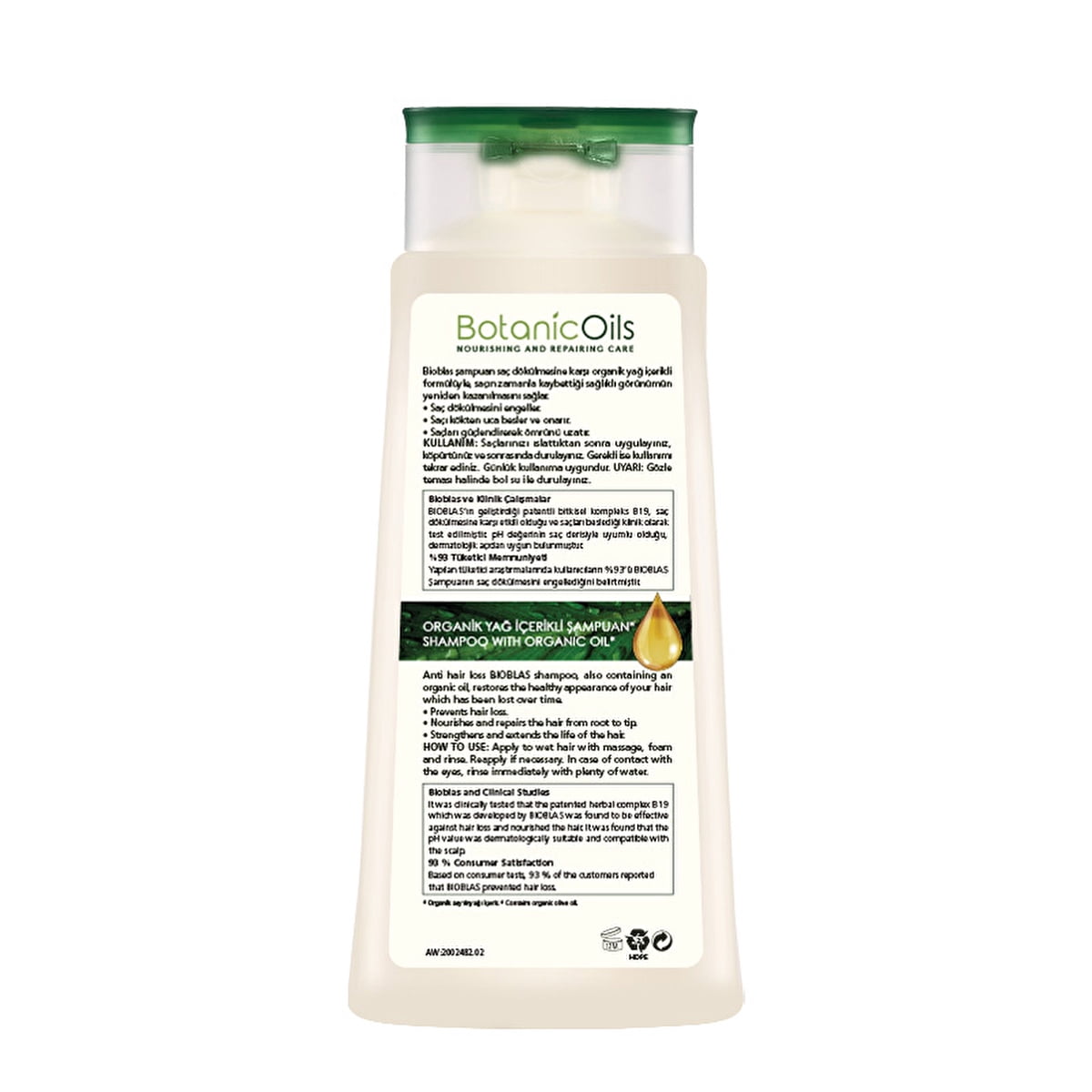 Bioblas Garlic Extract Effective Against Hair Loss Shampoo 360ml