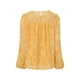 thumbnail image 5 of Txlixc Blusa de Manga Larga para Mujer, Blusa de Cuello Redondo con Botones en la Espalda con Patrón de Jacquard de Color Sólido, Tops de Calle de Ajuste Suelto Txlixc  Moda, 5 of 8