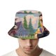 thumbnail image 4 of Hola Vecino Sombrero bucket para adultos, gorra de protección solar, sombrero de pescador plegable para viajes al aire libre, pesca y actividades de verano, 4 of 6
