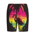 thumbnail image 6 of Daiia Flamingo And Palm Trees At Sunset Mens Woven Stretch Pajama Short,Short Pajama Pants-XX-Large, 6 of 7