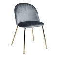 thumbnail image 2 of Silla de Comedor FurnitureR ZOMBA GOLD+GREY, 2 of 6