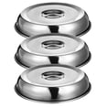 thumbnail image 2 of WORGEOUS Cubierta de cúpula de acero inoxidable para carne, cubiertas para servir comida a prueba de aceite, 3 uds., 2 of 8