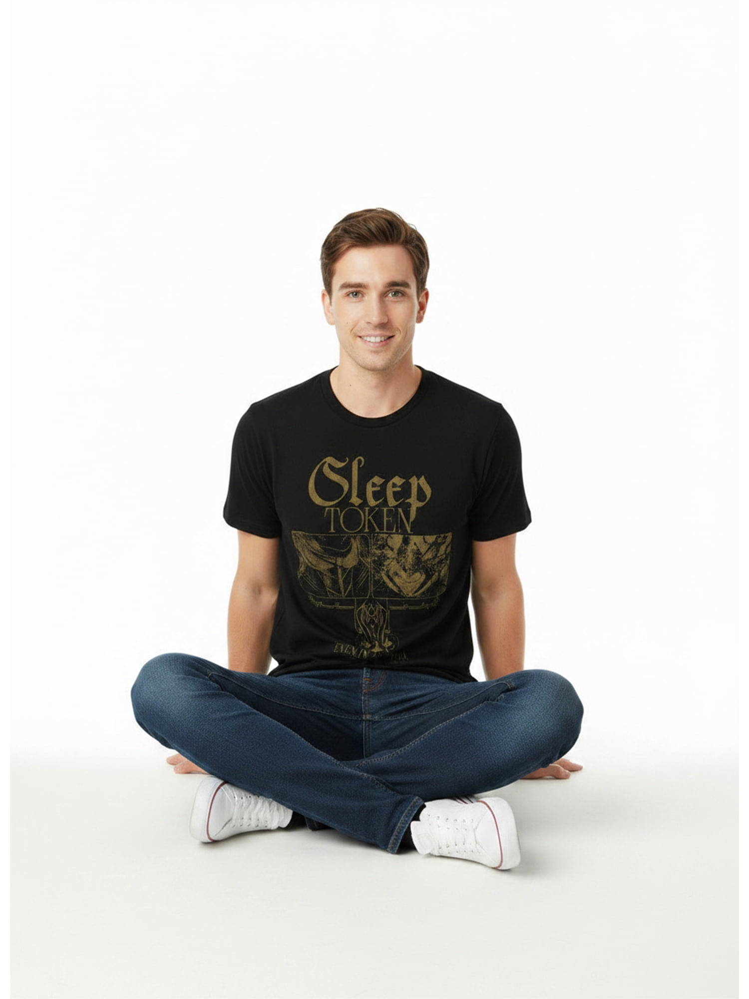 Sleep Token Men’s Graphic Short Sleeve Tee, Even in Arcadia Tour Graphic, Sizes S–3XL