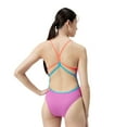 thumbnail image 4 of Speedo Women's Solid Double Strap One Piece Swimsuit - Kiki Pink, Size: 24, 4 of 4