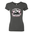 thumbnail image 2 of Wild Bobby It's About To Get Miami Soccer Skyline Sports Women Slim Fit Junior Tee, Dark Grey, Small, 2 of 5