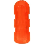 ESP 48" Day Glow Sno-Twin Toboggan – Two-Rider Sled – Tough Polyresin, Diamond-Polished Bottom – Neon Orange 1143-1