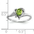 thumbnail image 2 of Primal Gold 14 Karat White Gold 6x4mm Pear Peridot and Diamond Ring, 2 of 4