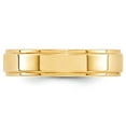 thumbnail image 2 of Solid 14k Yellow Gold 5mm Flat with Step Edge Plain Classic Wedding Band Ring Size 7, 2 of 4