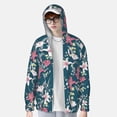 thumbnail image 4 of Haiem Lilies Flowers UPF 50+ Fishing Shirts for Men Long Sleeve UV Sun Protection Hoodie Non-Mask Outdoor Hiking Shirts, 4 of 9