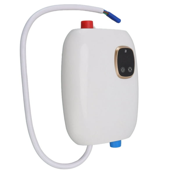 Mini Calentador De Agua Instantáneo De 5500W – 220V, Pantalla LCD, Temperatura 30-55°C, Protección IPX4, De Acero Inoxidable 304, Para Bajo Lavabo, Cocina Y Baño