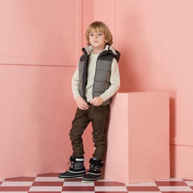 Gran oferta 2022, zapatos cálidos impermeables de piel para niños, botines de nieve para invierno, botas de invierno para niños oso de fresa Hogar