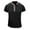 Black, variant on Mens Shirts Men's Fashion Casual Front Placket Short Sleeve Henley T-Shirts Ndbuld Men Short Sleeve Casual Fashion Round Neck Pullover Buttons T Shirt Blouse Black L