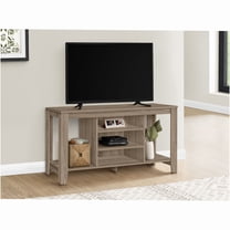 JERFIT 48 inch Taupe TV Stand with Storage Shelves, Media Console for Living Room & Bedroom, Modern Entertainment Center