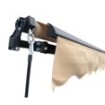 thumbnail image 4 of ALEKO Motorized Black Frame Retractable Home Patio Canopy Awning 20x10 ft, Beige Color, 4 of 9