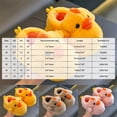 thumbnail image 4 of NIEWTR Cute Plush Chick Duck Slippers Toddler Boys Girls Warm Slippers Boots Kids Fuzzy Winter Indoor Bedroom Household Home Shoes, 4 of 7