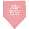 thumbnail image 2 of Inktastic Great Grandparents Love Me Grandkids Baby Bandana Bib, 2 of 4