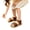 Brown, variant on G-i-r-l-s Beach Sandals Fashionable Double Buckle Cork Footbed Sandals for K-i-d-s, Comfortable Arch Support Summer Flat Shoes for T-o-d-d-l-e-r-s & Little Kids