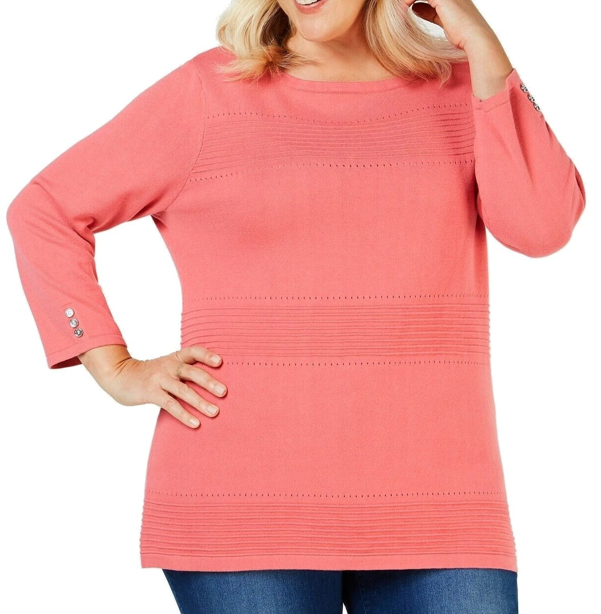 womens coral sweater