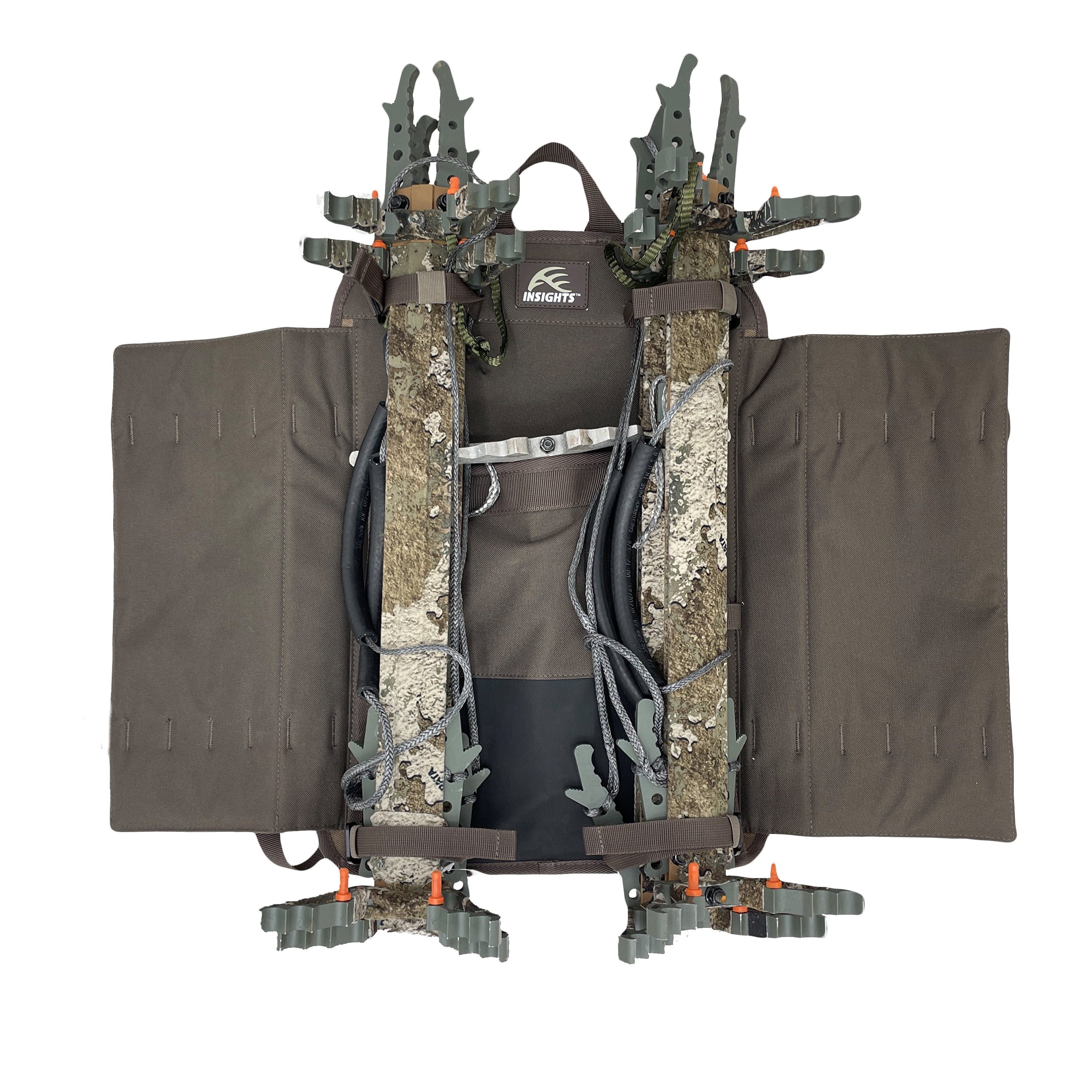 Frogg Toggs Insights Saddle Stalker Hunting Backpack, Compact Backpack with MOLLE System, Solid Elements Brown