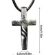 thumbnail image 4 of Cross Necklace For Men - Mens Cross Necklaces | Simple Cross Necklace, Alloy Cross Pendant Jewelry Necklaces, 4 of 5