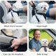 thumbnail image 5 of Cinturón de seguridad para perros para automóvil Arnés de seguridad premium con absorción de impactos y mosquetón elástico ajustable, paquete de 2 clips para correa automática para todos los perros y gatos Rojo Verde Cocina, Decoración y Otros, 5 of 5