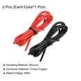 thumbnail image 3 of 14 Gauge Silicone Wire 14AWG Stranded Wire Tinned Copper Wire High Temp Wire Black/Red 1.5m/4.92ft 2pcs, 3 of 7