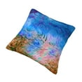 thumbnail image 3 of YFYANG Square Decorative Throw Pillow Case (Without Pillow Insert), Blue Watercolor Texture Bedroom Sofa Car Cushion Cover, 16"x16", 3 of 9