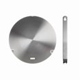 thumbnail image 1 of 18cm Commercial Induction Cooktop Heat Diffuser Plate - Stainless Steel & Glass Ceramic Construction, Detachable Handles for Easy Storage, Universal Compatibility with Glass/Ceramic/Non-Magnetic, 1 of 6