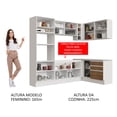 thumbnail image 5 of Cocina Integral de Esquina 399cm Glamy Madesa 02 Blanco/Marrón, 5 of 5