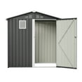 thumbnail image 3 of 6FT x 4FT Steel Outdoor Storage Shed for Garden Patio Lawn Tool Utility, 3 of 17