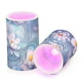 thumbnail image 2 of Watercolor Lotus Figure Flickering Flameless Candles Battery Operated with Remote Timer LED Pillar Candles Set of 2, 2 of 7