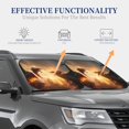thumbnail image 4 of Balery Castle Cool Fire Dragon Parasol para parabrisas de coche de 2 piezas | Parasol plegable para parabrisas delantero de coche para la mayoría de sedanes-Small, 4 of 6