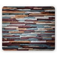 thumbnail image 1 of Urban Mouse Pad, Colored Stone Surface Texture Background Retro Style Urban Brick Wall Image, Rectangle Non-Slip Rubber Mousepad, Mauve Teal Ivory, by Ambesonne, 1 of 2