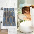 thumbnail image 7 of Yayeee 100% Cotton Hand Towels for Bathroom 16" x 28" Soft Absorbent Kitchen Towel, Elegant Hexagon Pattern, 7 of 7
